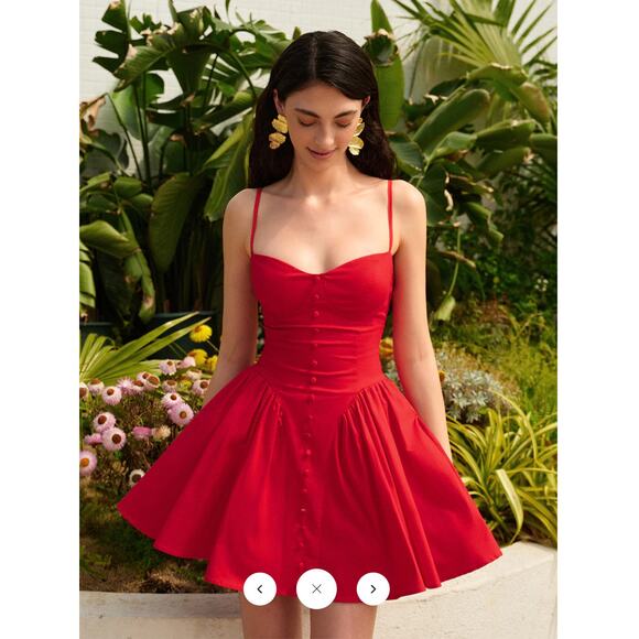 Commense Dresses & Skirts - NWT Commense  Lace-Up Back Cami Dress Sz M